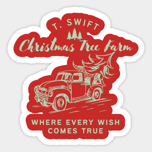 Swift Christmas Tree Farm 2 Sticker by Pink Man